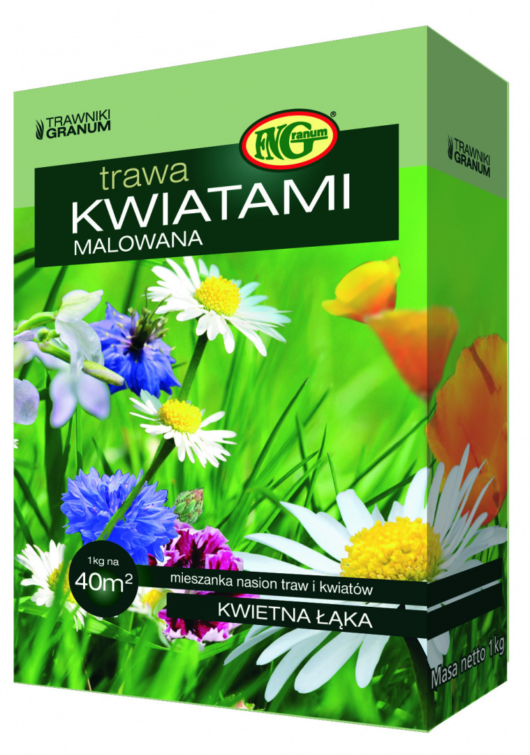 Mieszanka Traw Kwiatami Malowana 1 kg Mieszanka Traw Kwiatami Malowana 1 kg